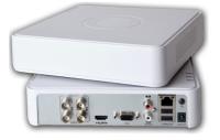 HIKVISION DS-7104HGHI-K1 4 KANAL  AHD 4 kanal DVR, H.265, H.265+ sıkıştırma teknolojisi, 1 adet 10 Tb disk desteği